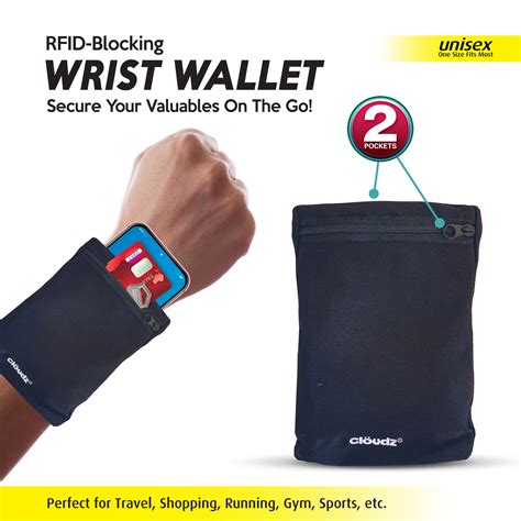 cloudz rfid protection aluminum wallet|cloudz 2 pocket wrist wallet.